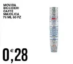 Vantaggio Cash&Carry Bicchieri caffè maiolica offerta