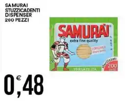 Vantaggio Cash&Carry Samurai stuzzicadenti dispenser offerta