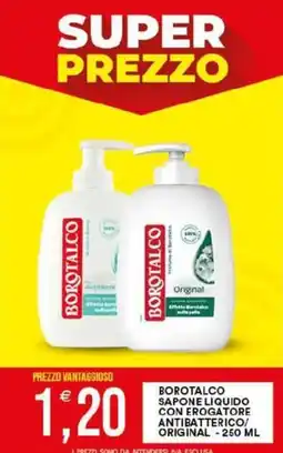 Vantaggio Cash&Carry Borotalco sapone liquido con erogatore antibatterico original offerta