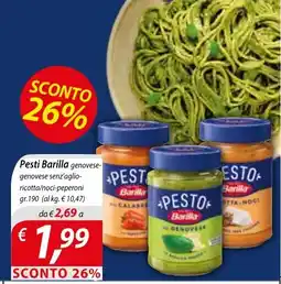 DiMeglio Pesti Barilla genovese senza aglio-ricotta/noci-peperoni offerta