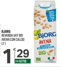 Tutto Risparmio Cash&Carry Bjorg bevanda uht bio avena con calcio offerta