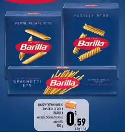 Conad City Hartweizennudeln/ Pasta di semola Barilla offerta