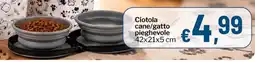 Qui Discount Ciotola cane/gatto pieghevole offerta
