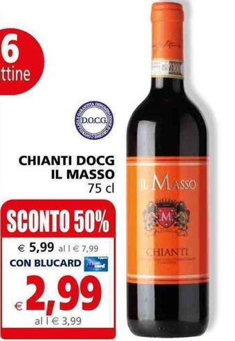 Il Gigante Chianti DOCG Il Masso 75 cl offerta