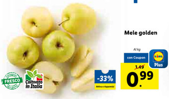 Lidl Mele golden offerta
