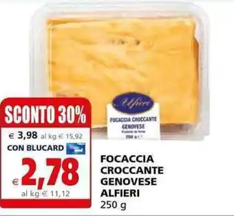 Il Gigante Alfieri Focaccia Croccante Genovese 250g offerta