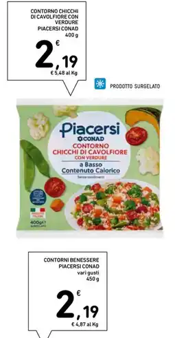 Conad Superstore Contorno chicchi di cavolfiore con verdure Piacersi Conad offerta