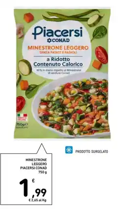 Conad Superstore Minestrone leggero Piacersi Conad offerta