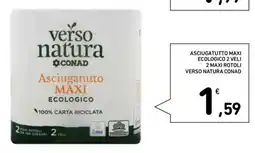 Conad Superstore Asciugatutto Maxi Ecologico Verso Natura offerta