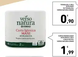 Conad Superstore Carta Igienica MAXI Ecologica Verso Natura Conad offerta
