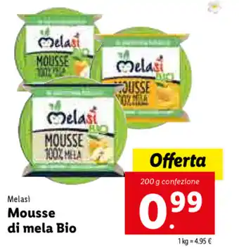 Lidl Melasi Mousse di mela Bio 200g offerta