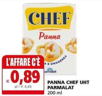 Il Gigante Parmalat Panna Chef UHT 200 ml offerta