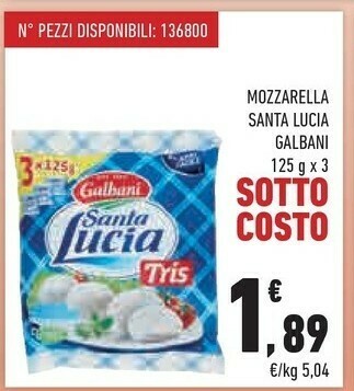 Conad City Mozzarella santa lucia offerta