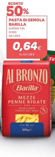 Ekom Al Bronzo Barilla mezze penne rigate offerta
