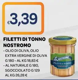 Ekom Filetti di tonno Nostromo offerta