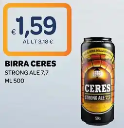 Ekom Birra Ceres Strong Ale offerta