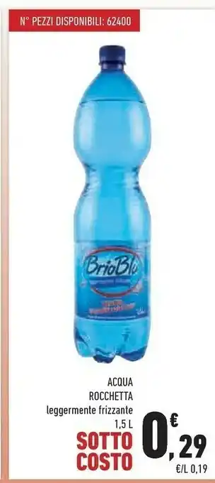 Conad City Acqua minerale naturale frizzantissima brio blu 1500 g(ml) offerta
