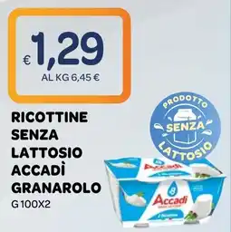 Ekom Ricottine senza lattosio Accadi offerta