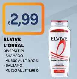 Ekom Elvive shampoo e balsamo offerta
