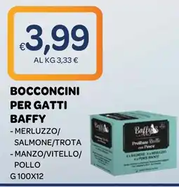 Ekom Bocconcini per gatti Baffy offerta