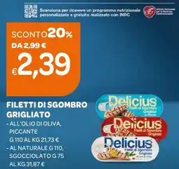 Ekom Filetti di sgombro grigliato Delicius offerta
