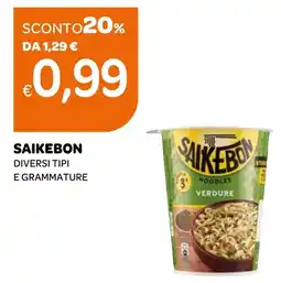 Ekom Saikebon noodles verdure offerta