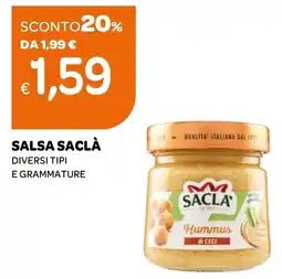 Ekom Salsa Saclà Hummus di Ceci offerta