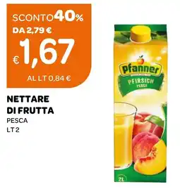 Ekom Pfanner nettare di frutta pesca offerta