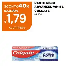 Ekom Dentifricio advanced white colgate offerta