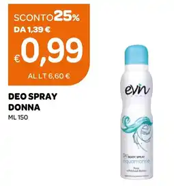 Ekom evn body spray aquamarine offerta