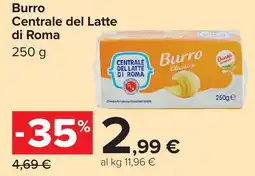 Carrefour Burro Centrale del Latte di Roma offerta