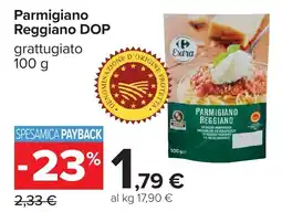 Carrefour Parmigiano Reggiano DOP grattugiato offerta