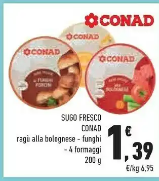 Conad City Conad sugo fresco ragu alla bolognese offerta