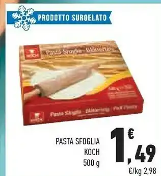Conad City Koch pasta sfoglia offerta