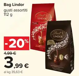 Carrefour Bag Lindor gusti assortiti offerta