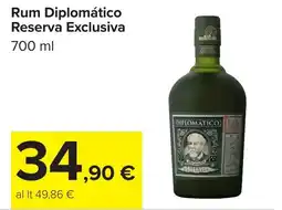 Carrefour Rum Diplomático Reserva Exclusiva offerta