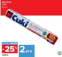 Carrefour Alluminio Cuki offerta