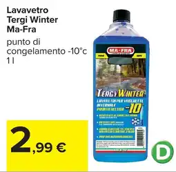Carrefour Lavavetro Tergi Winter Ma-Fra offerta