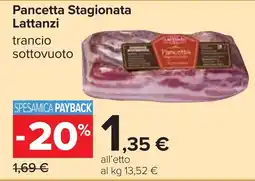 Carrefour Pancetta Stagionata Lattanzi offerta