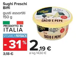 Carrefour Sughi Freschi Biffi offerta