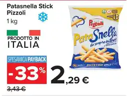 Carrefour Patasnella Stick Pizzoli offerta