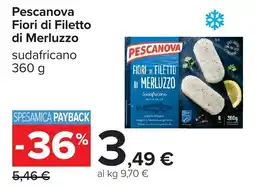 Carrefour Pescanova Fiori di Filetto di Merluzzo sudafricano offerta