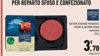Conad City Conad - battuta di piemontese sapori & dintorni 160 g(ml) offerta