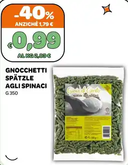 Ekom Gnocchetti spätzle agli spinaci Gioie di Gusto offerta