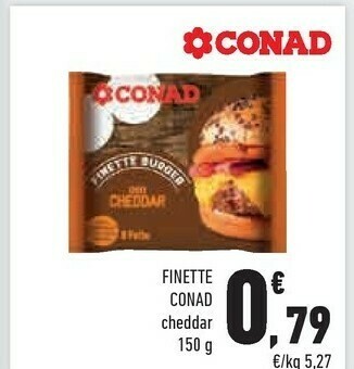 Conad City Conad - finette con cheddar 150 g(ml) offerta