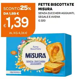 Ekom Fette biscottate Misura offerta