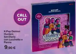 Carrefour K-Pop Demon Hunters Set Diario con Lucchetto e Penna offerta