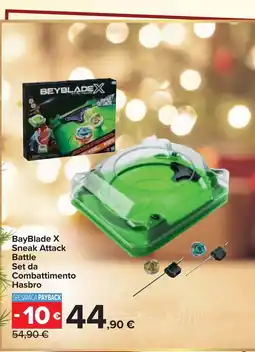 Carrefour BayBlade X Sneak Attack Battle Set da Combattimento Hasbro offerta