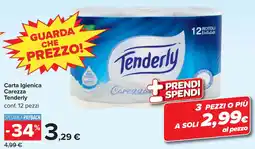 Carrefour Carta Igienica Carezza Tenderly offerta