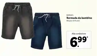 Lidl PEPPERTS Bermuda da bambino offerta
